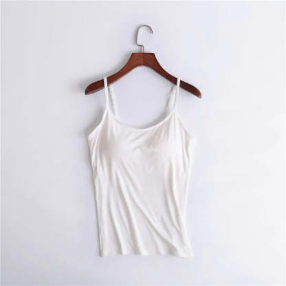??LAST DAY SALE 50% OFF - Loose-fitting Tank Top With Built-in Bra??BUY 3 PAY 2 (CODE: A7)