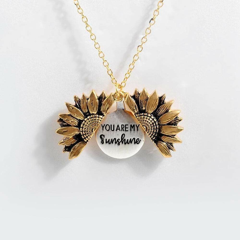 🔥🌞"You Are My Sunshine" Sunflower Necklace With Gift Box🌻