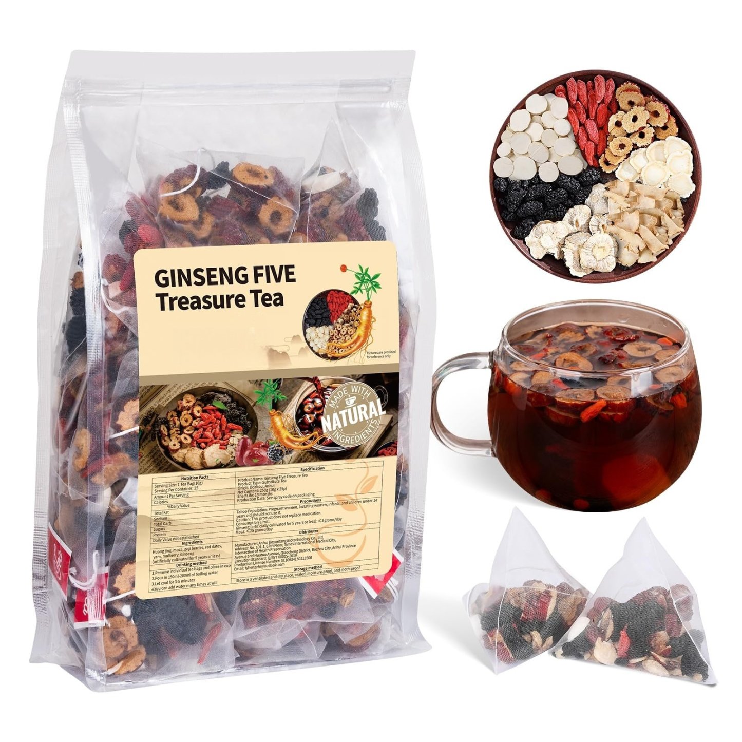Ginseng & Mulberry Herbal Tea