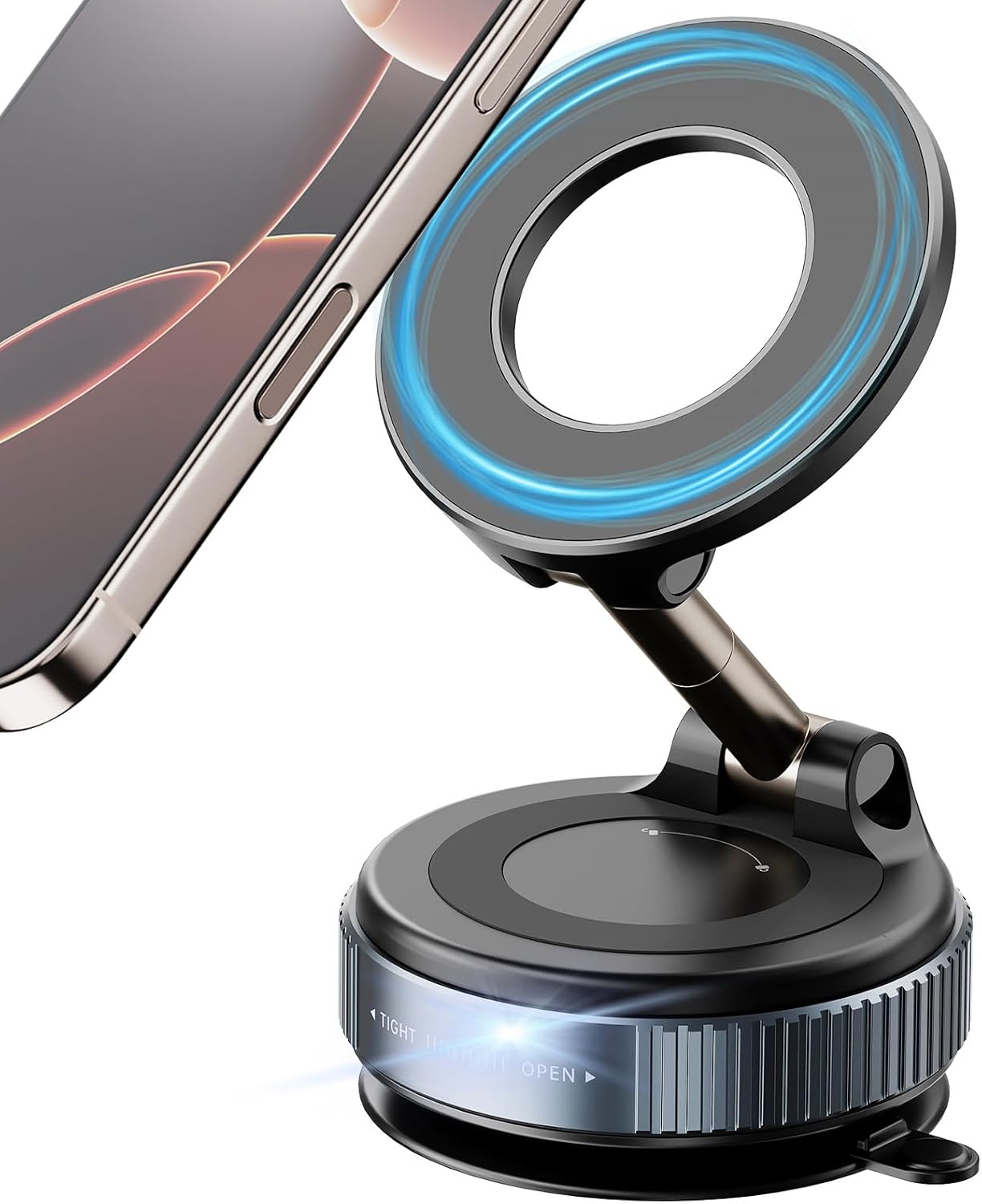 2025 Newest 360�� Adjustable Vacuum Magnetic Suction Cup Phone Holder Mount