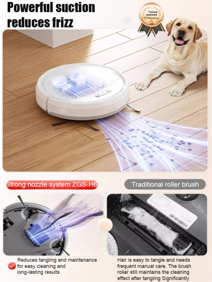 Sweep, vacuum and mop three-in-one, with a sterilization rate of up to 99.9%