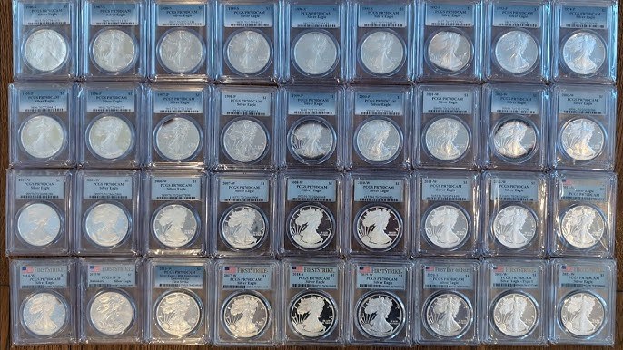 ⏰For a limited time🪙1986-2024 American Silver Eagle 39-pc Set NGC MS69