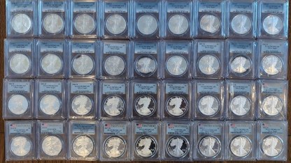 ⏰For a limited time🪙1986-2024 American Silver Eagle 39-pc Set NGC MS69