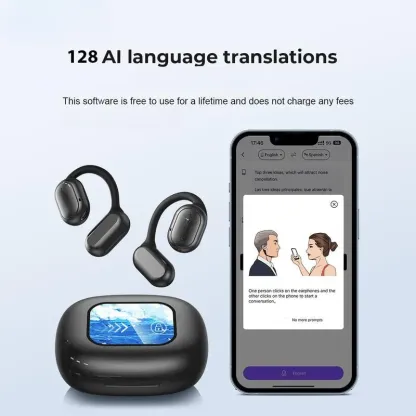 🔥Last Day 75% OFF🎧AI Translator On-Ear Bluetooth Headset
