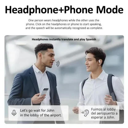 🔥Last Day 75% OFF🎧AI Translator On-Ear Bluetooth Headset