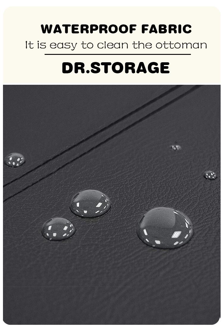 Product Introduction of DR.STORAGE 110L Large Capacity Storage Bench Foldable Storage Stool Bench Multipurpose Storage Sofa 5