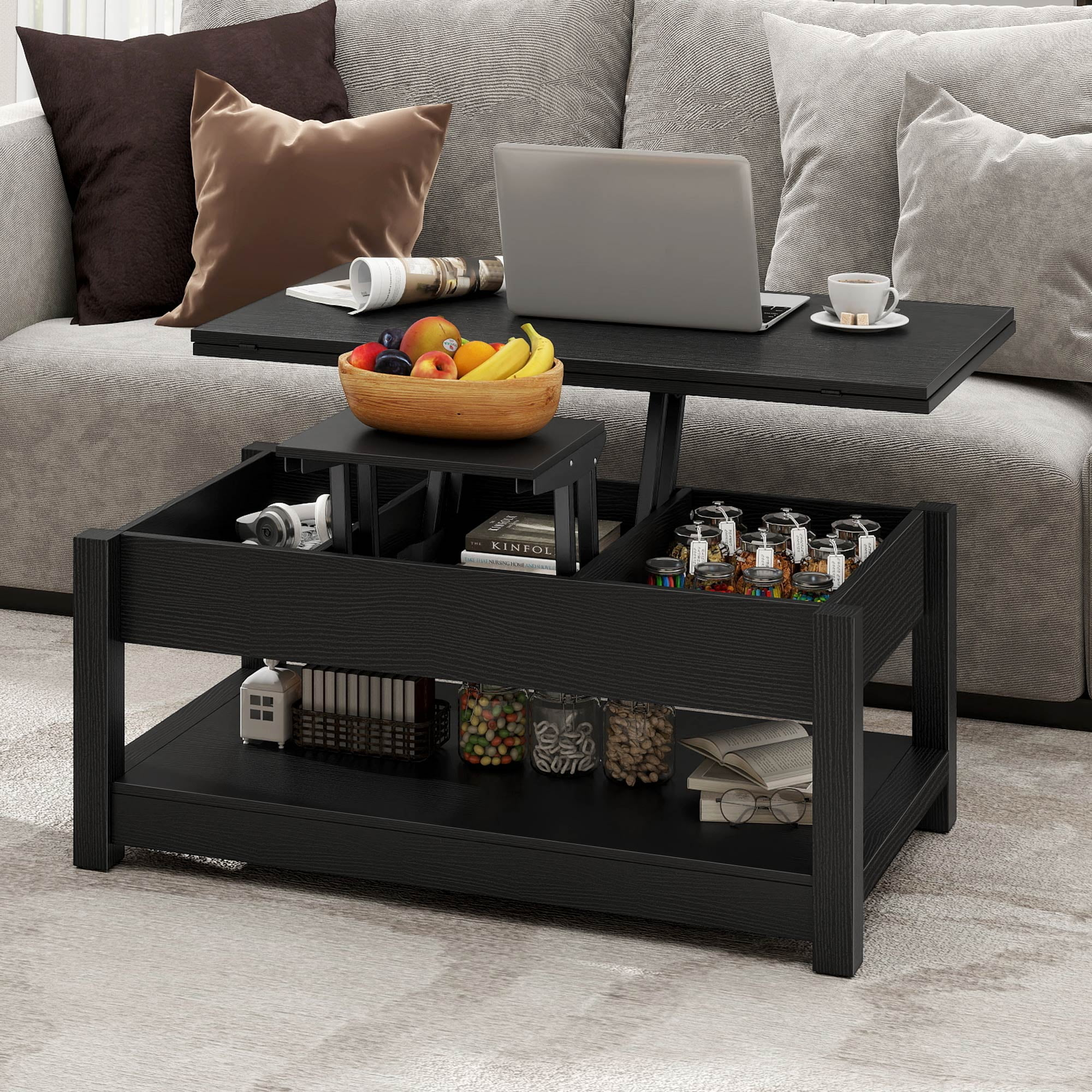 🎉Last day clearance sale💝Buy 2 Get 2 Free ✨3 in 1 Multi-Function Lift Top Coffee Tables with Storage
