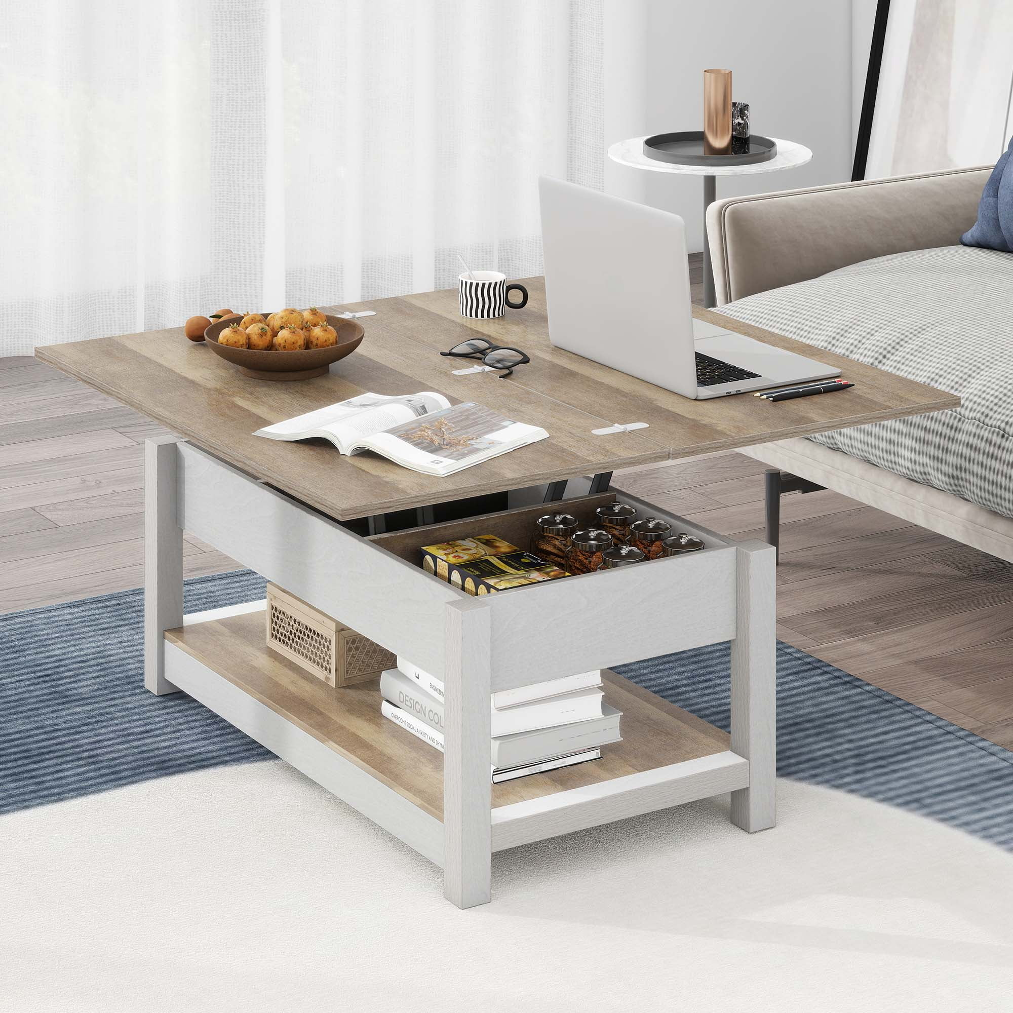 🎉Last day clearance sale💝Buy 2 Get 2 Free ✨3 in 1 Multi-Function Lift Top Coffee Tables with Storage