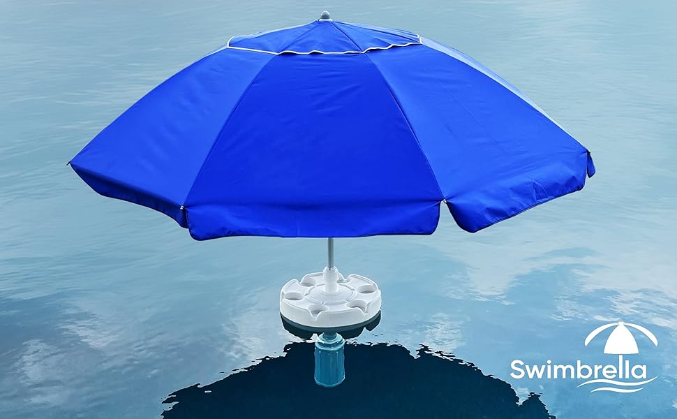 Floating pool bar with umbrella, Floating pool table with umbrella, Floating pool umbrella stand