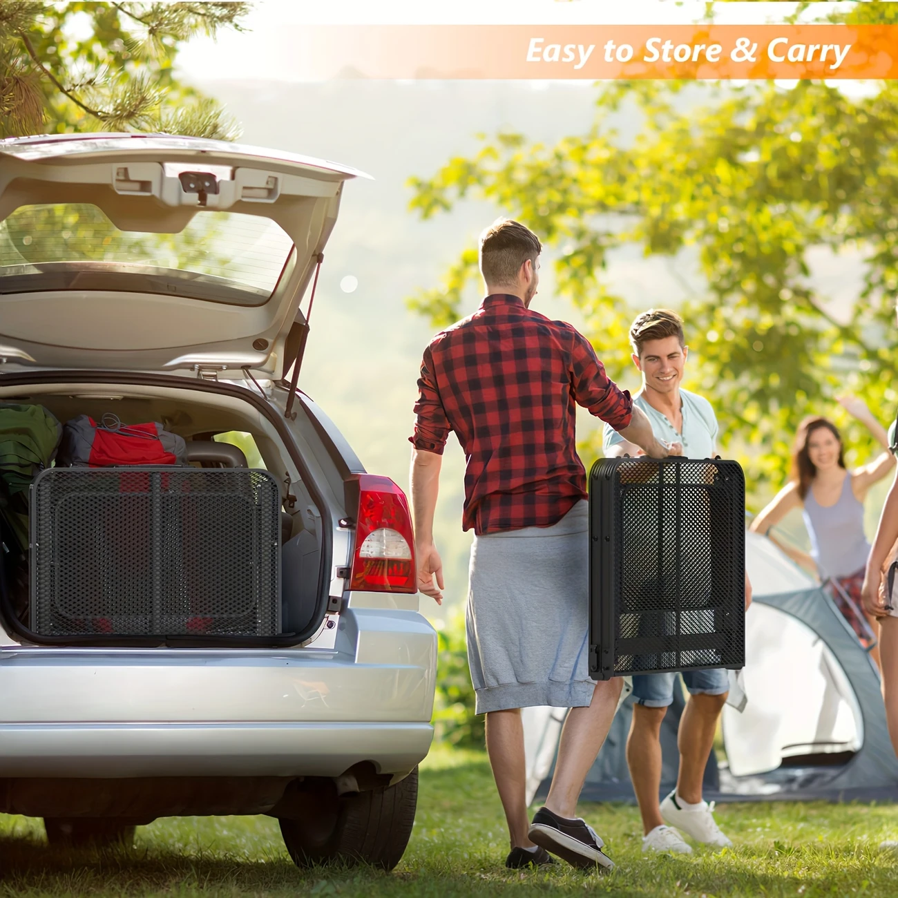 1pc aluminum alloy folding grill table with mesh desktop   foldable outdoor camping table with side tables portable for picnic beach bbq rv festive for valentines day easter mothers day thanksgiving christmas details 1