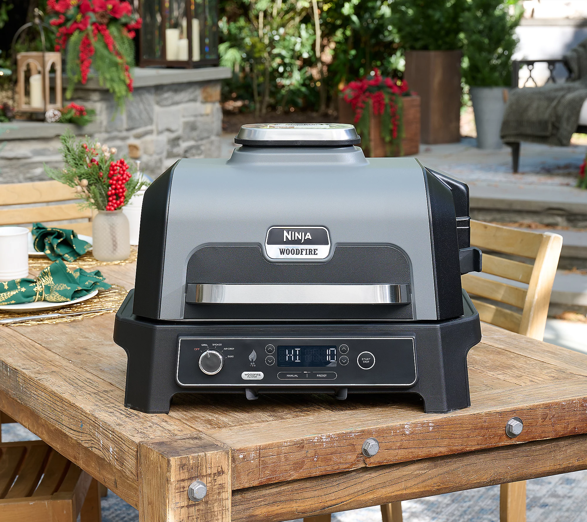 💥Clearance Sale✨Woodfire Pro XL Outdoor Electric Smoker & AirFry Grill w/Temp Probe