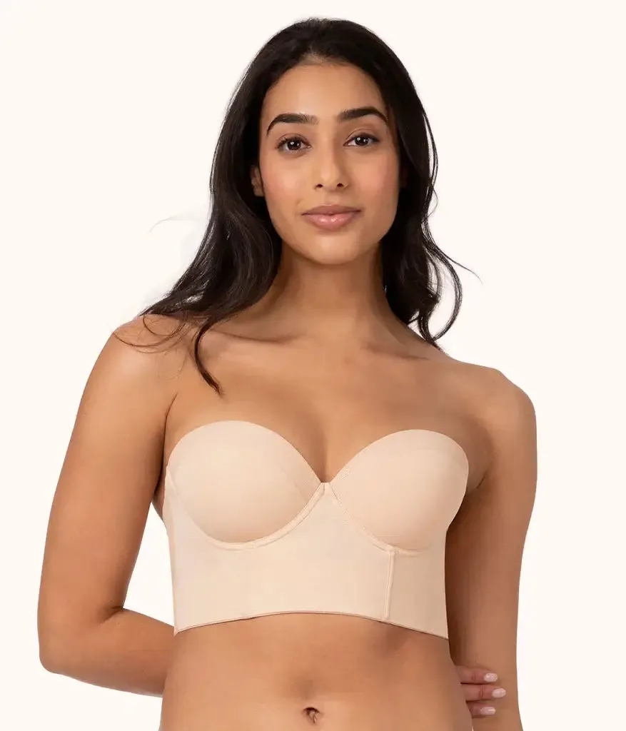 2023 New The Low Back Strapless Bra-Pink Laura