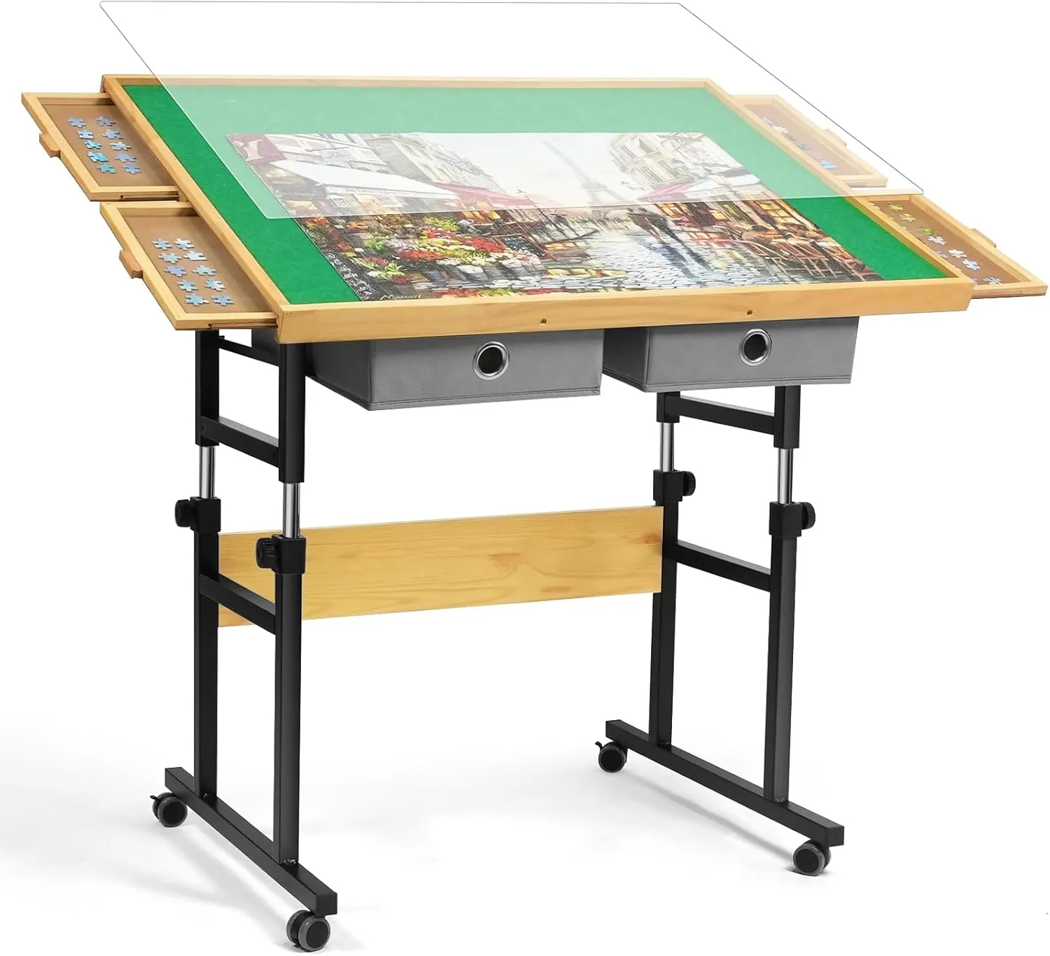 ??Limited Sale??ALL4JIG Jigsaw Puzzle Table with Legs
