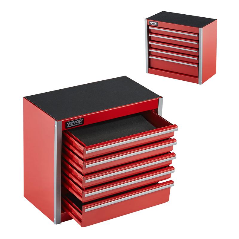 💝𝗧𝗼𝗱𝗮𝘆'𝘀 𝗦𝗽𝗲𝗰𝗶𝗮𝗹𝘀💝Buy 2 Get 2 Free💥VEVOR Metal Tool Box, 8.6-inch, Portable Metal Tool Box with 5 Drawers