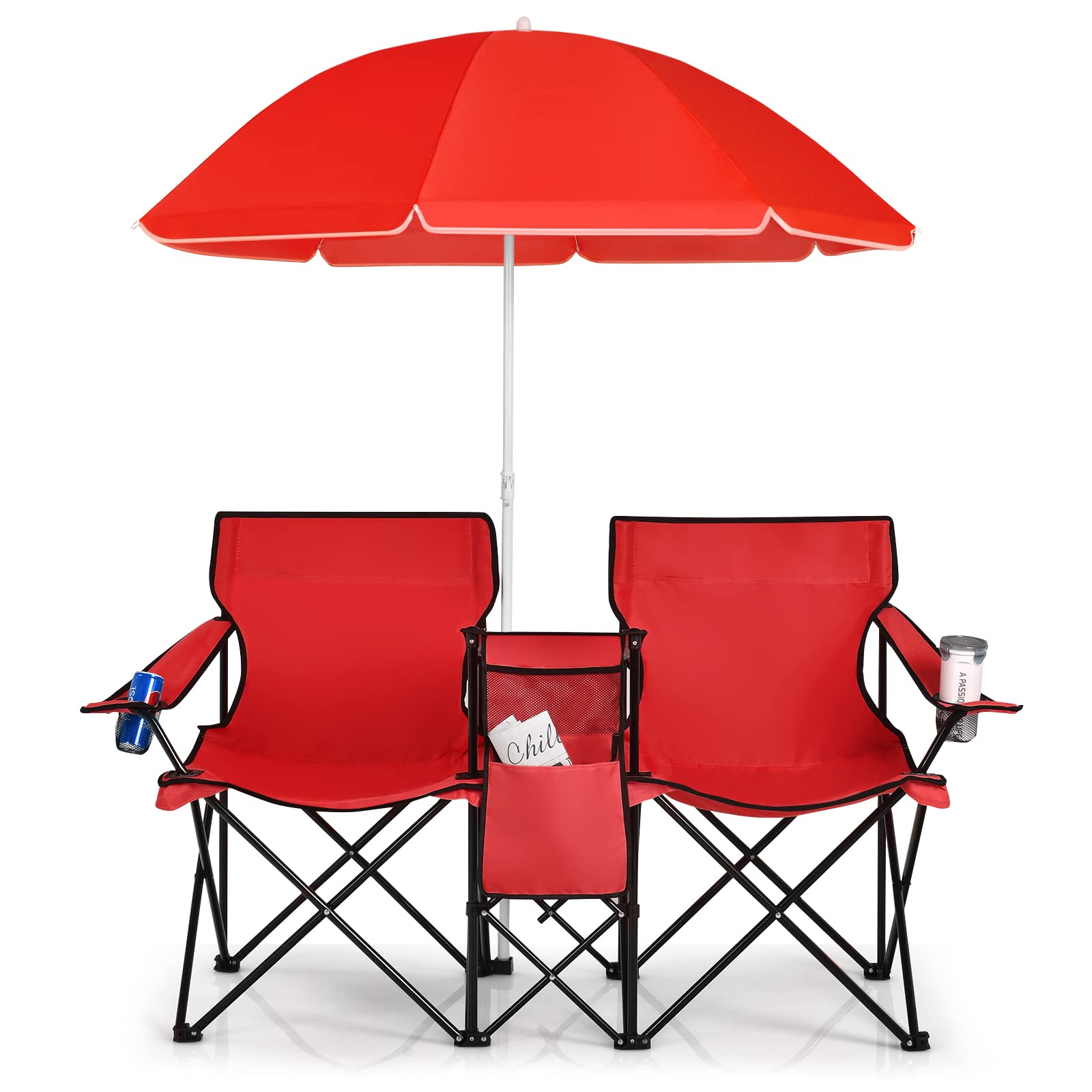 🎉𝗧𝗼𝗱𝗮𝘆'𝘀 𝗦𝗽𝗲𝗰𝗶𝗮𝗹𝘀💝Buy 2 Get 2 Free ✨Double Portable Picnic Chairs