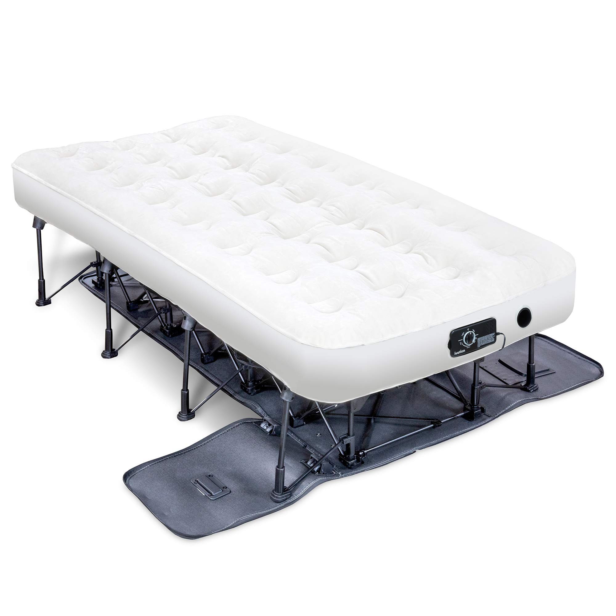 ??QVC-Last Day Clearance Sale-Air Mattress with Frame & Rolling Case 7