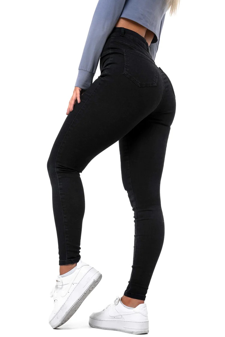 Traditional High Rise Skinny Jeans-boocean.com