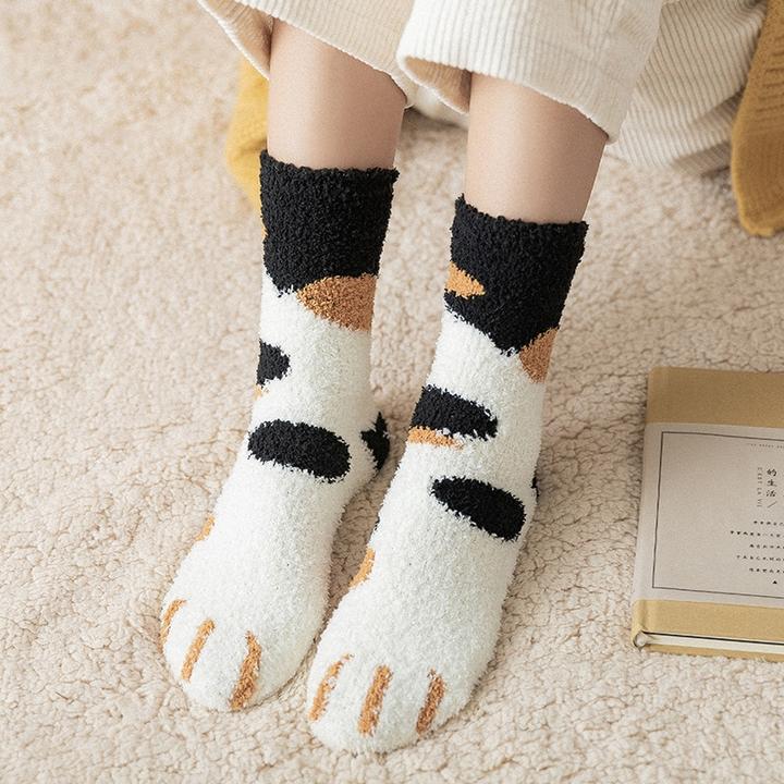 Cute Cat Claw Socks -Pink Laura