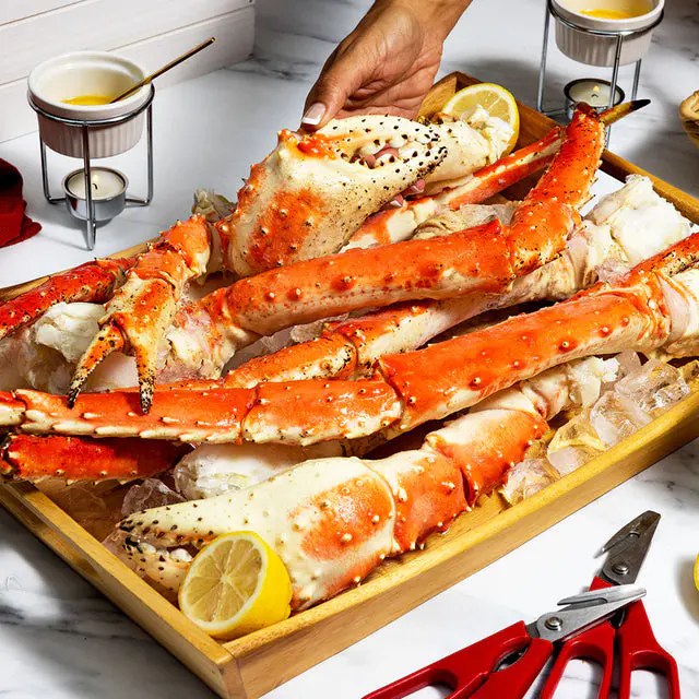 🔥100% Wild Colossal Red King Crab Legs From Bristol Bay