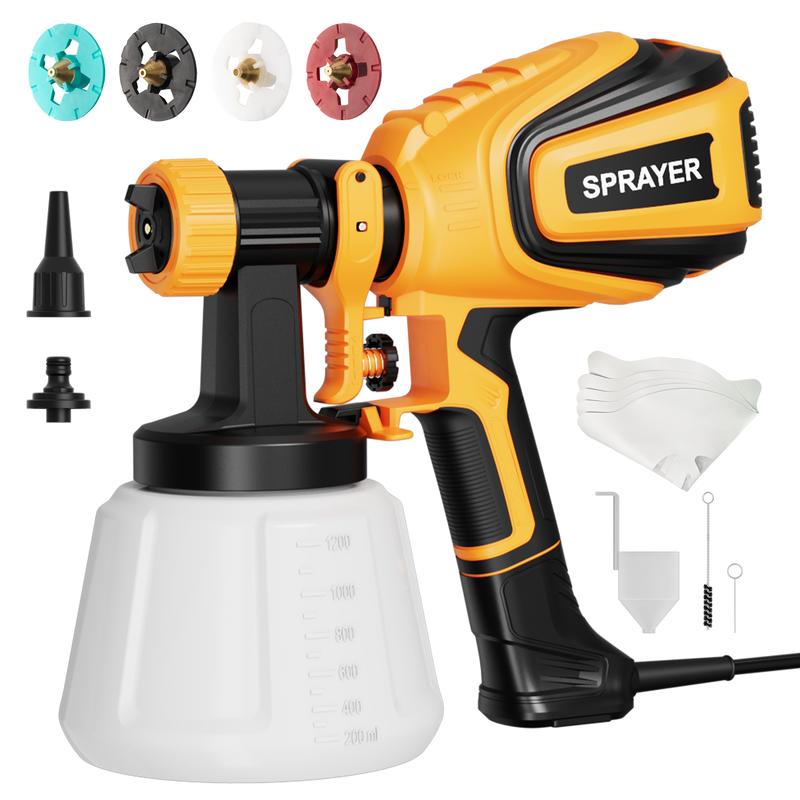  700W HVLP Paint Sprayer with Cleaning & Blowing Joints