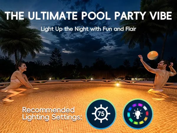 Product Introduction of Poolhacker Poolside Solar light, Solar Light for Swimming Pool, above ground pool and In ground Pool Decorative Lighting 4