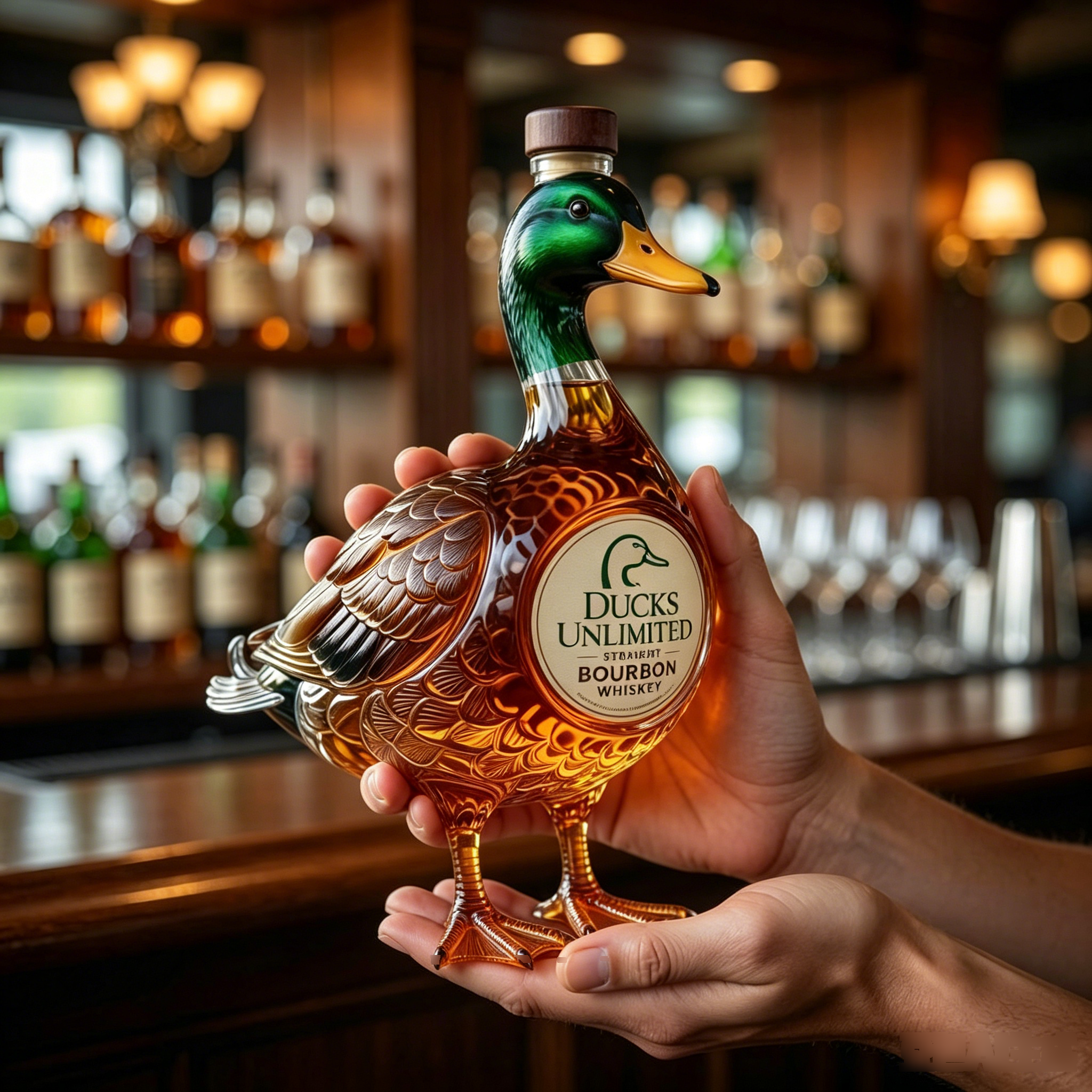 🔥Most Popular in 2026🔥Duck 3D Mallard Bourbon Bottle
