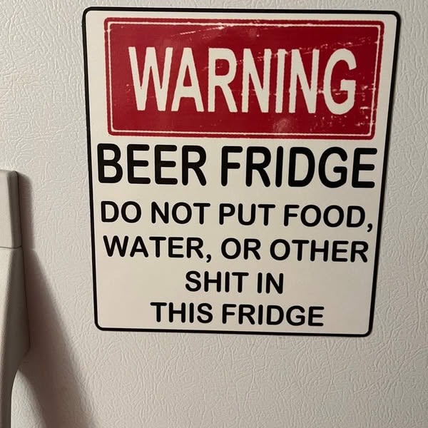LAST DAY CLEARANCE SALE 50% OFF🔥 Funny Beer Fridge Vintage Sticker Sign