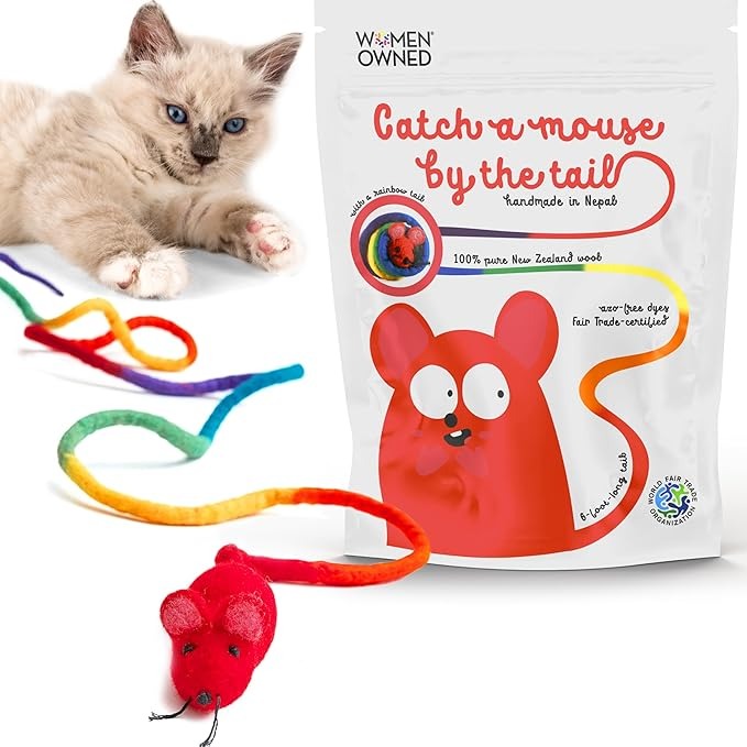 LAST DAY 49% OFF🐀🐱 Wool Mouse Tail Cat Toy