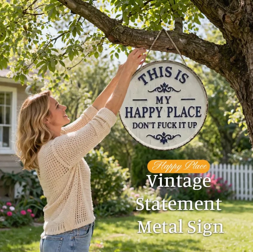 “This Is My Happy Place” Door Sign