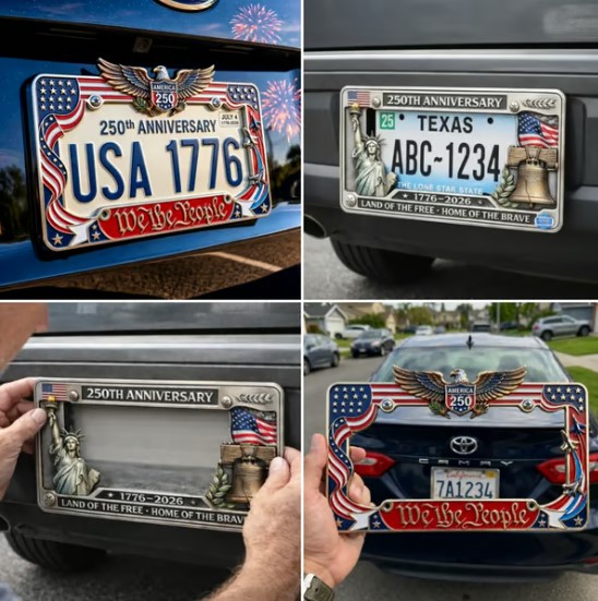 🔥LAST DAY 50% OFF - 🦅 250th Anniversary Commemorative License Plate Frame
