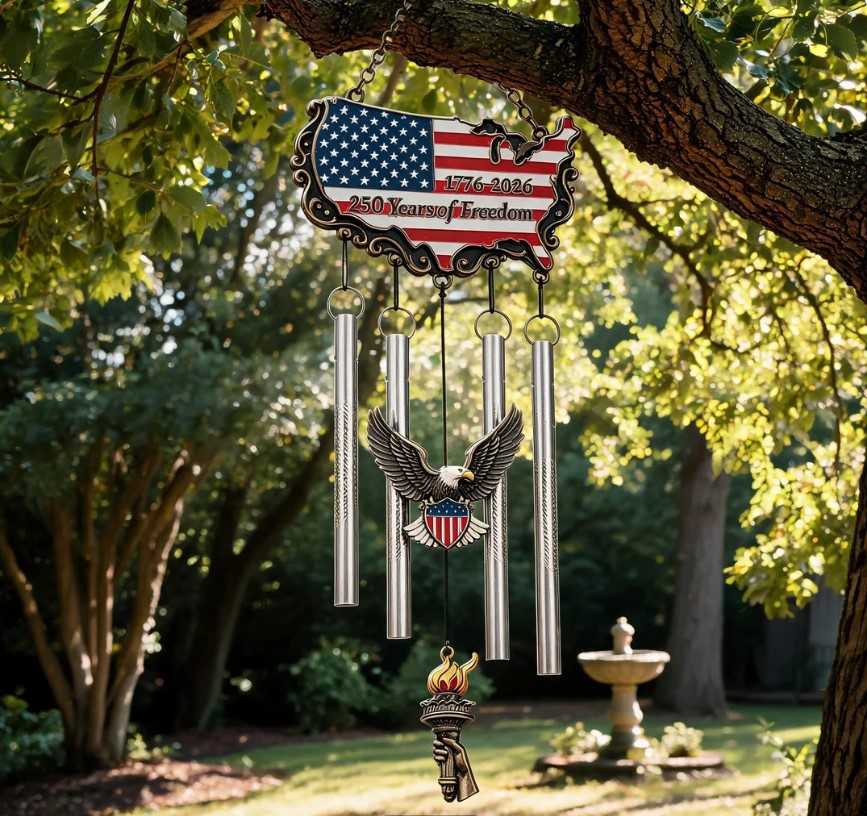🇺🇸 250 Anniversary Freedom Memorial Wind Chime