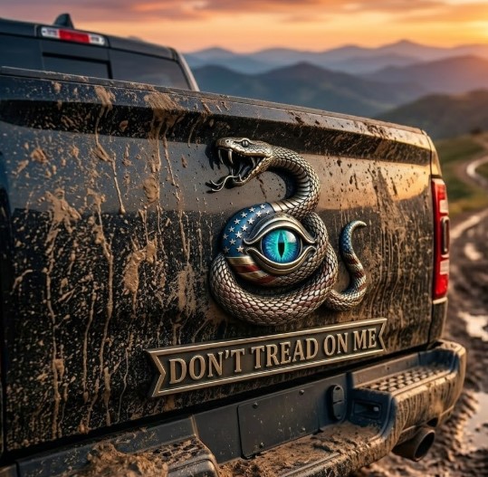 Don’t Tread On Me Metal Truck Car Emblem
