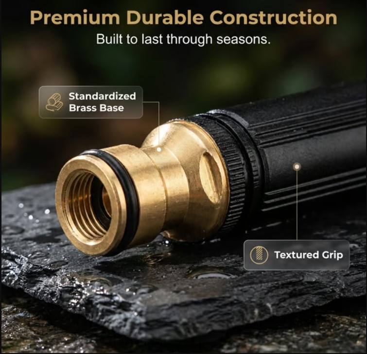 Heavy Duty Adjustable Twist Hose Nozzle Jet Sweeper Nozzle