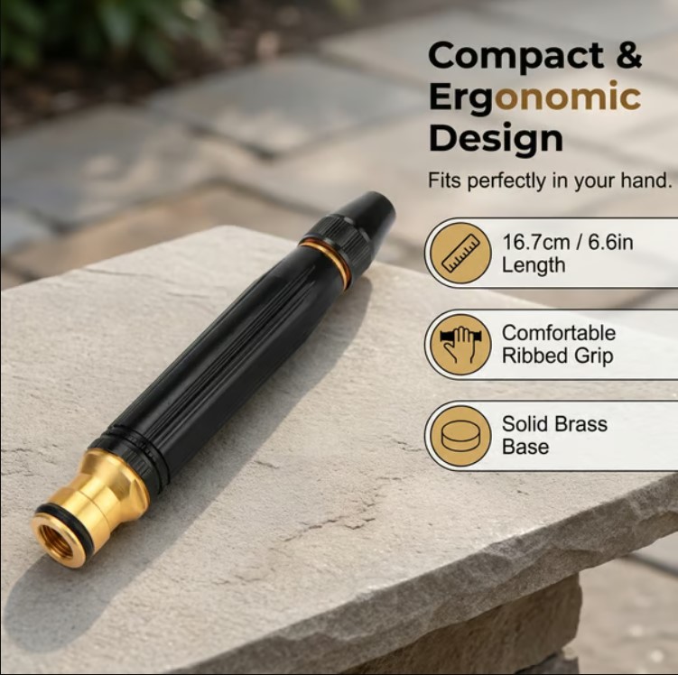 Heavy Duty Adjustable Twist Hose Nozzle Jet Sweeper Nozzle