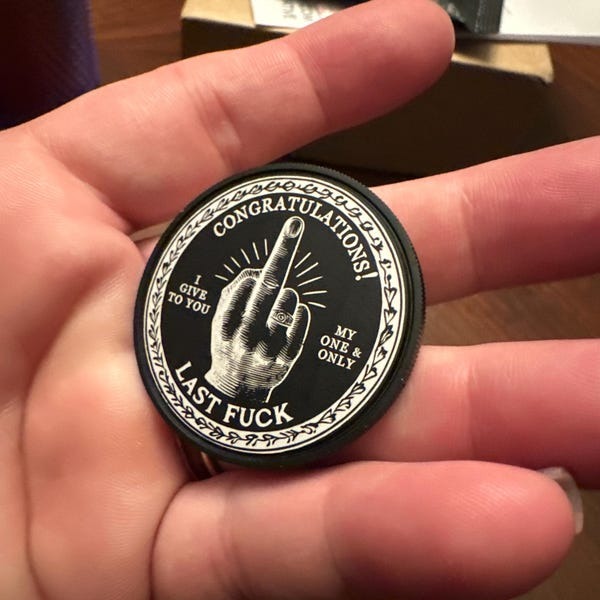 LAST DAY 50% OFF🔥"LAST FUCK" Coin🎁BUY MORE FREE MORE