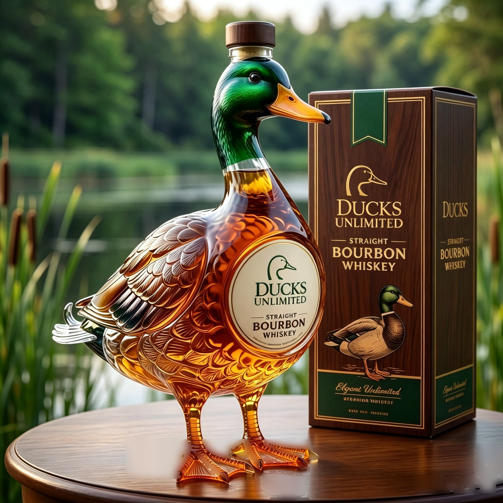 🔥Most Popular in 2026🔥Duck 3D Mallard Bourbon Bottle