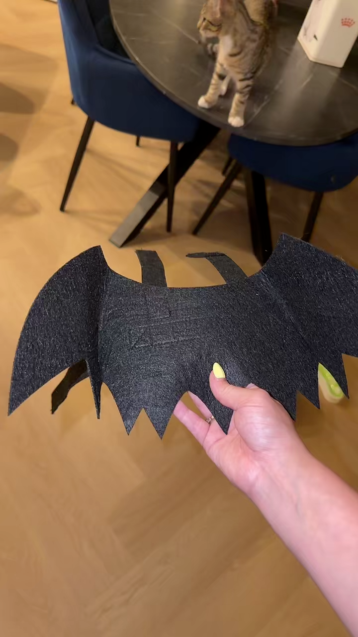 Pet Cat Bat Wings for Halloween Party Decoration, Puppy Collar Leads Cosplay Bat Costume,Cute Puppy Cat Dress Up Accessories