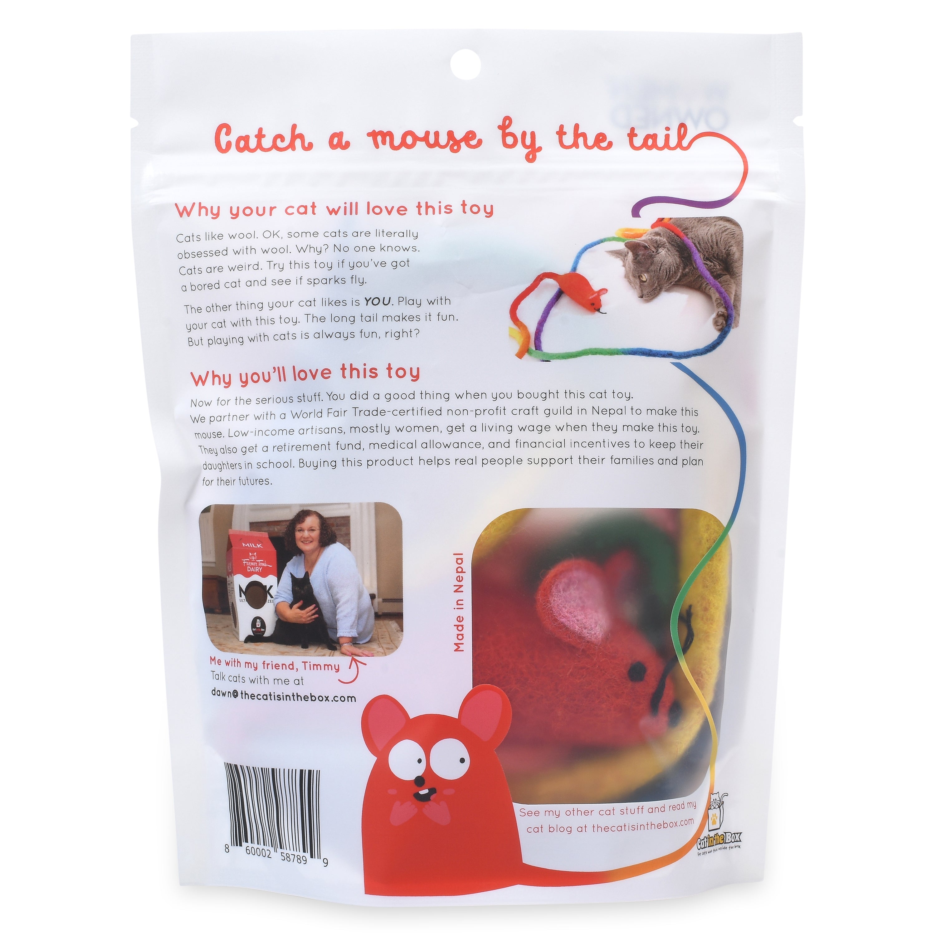 LAST DAY 49% OFF🐀🐱 Wool Mouse Tail Cat Toy