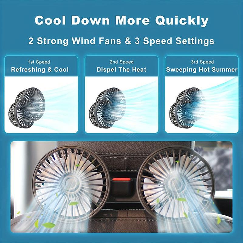 🔥Father's Day Gift - Adjustable Car Backseat Fan - BUY 2 FREE SHIPPING✈️