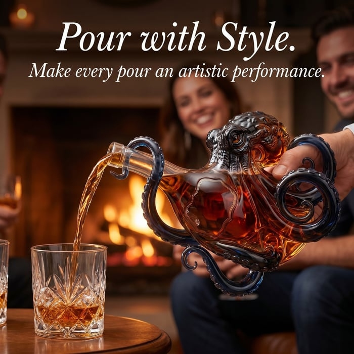 3D Sculpted Octopus Collector's Edition Bottle