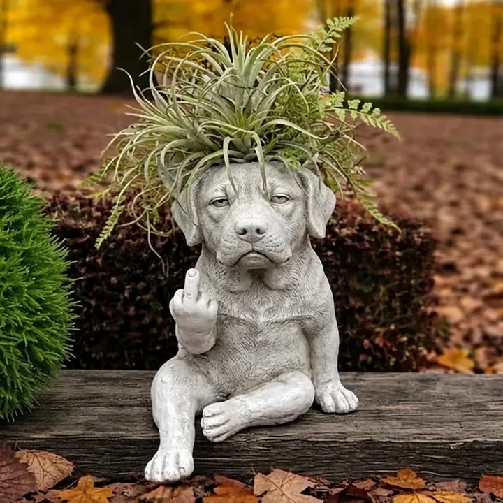 Funny French Bulldog Planter – Your Plants Just Got Attitude 🌿🐶