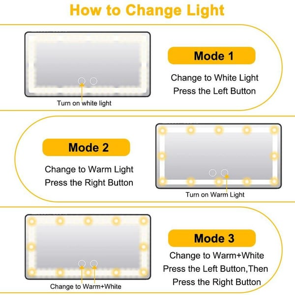 🔥Car LED Makeup Glass丨Three Gear Adjustment  Sun Visor Vanity Mirror