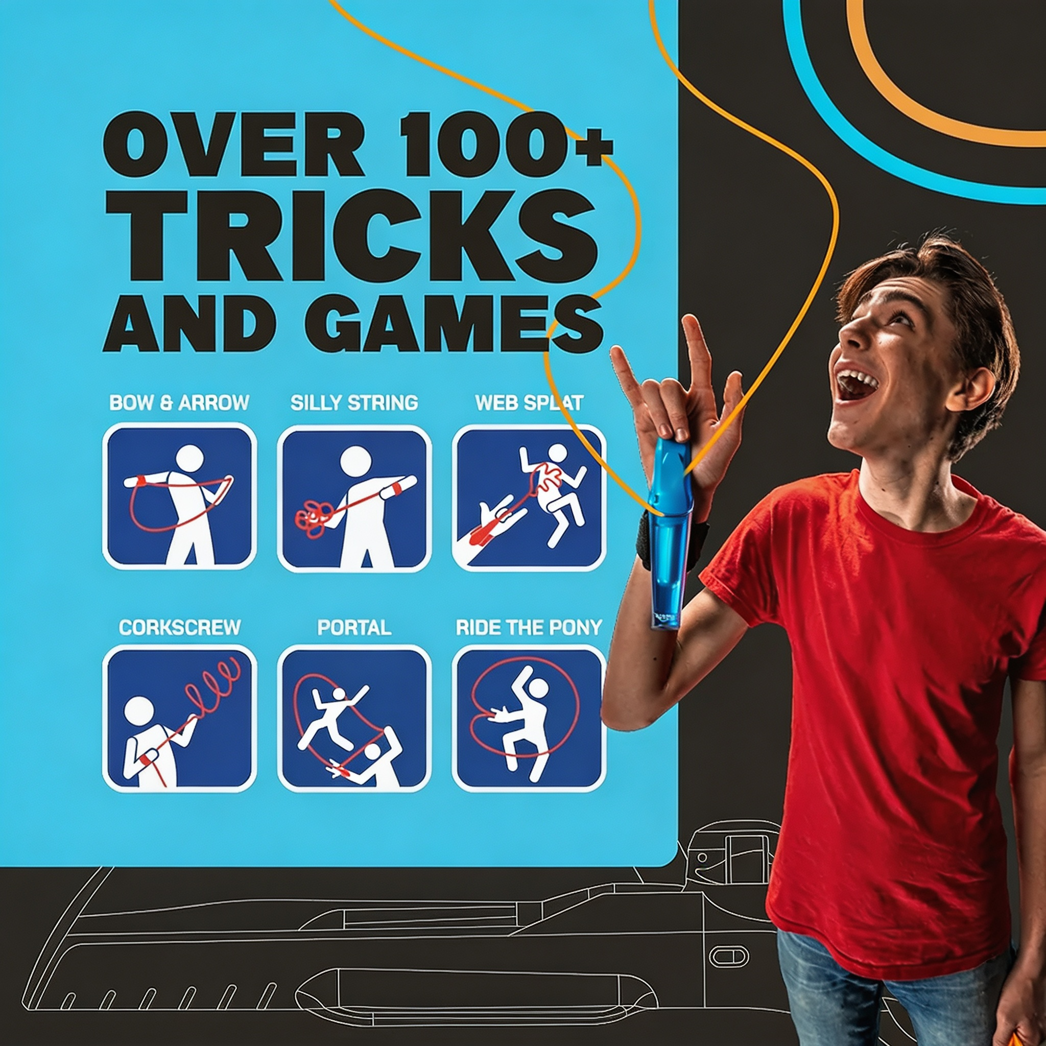 World's First String Launching Webshooter