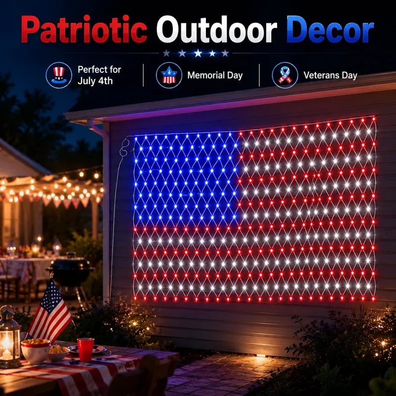🔥49% Off Sale on July 4-----Solar American Flag Lights Outdoor 🔥49% Off Sale on July 4-----Solar American Flag Lights Outdoor