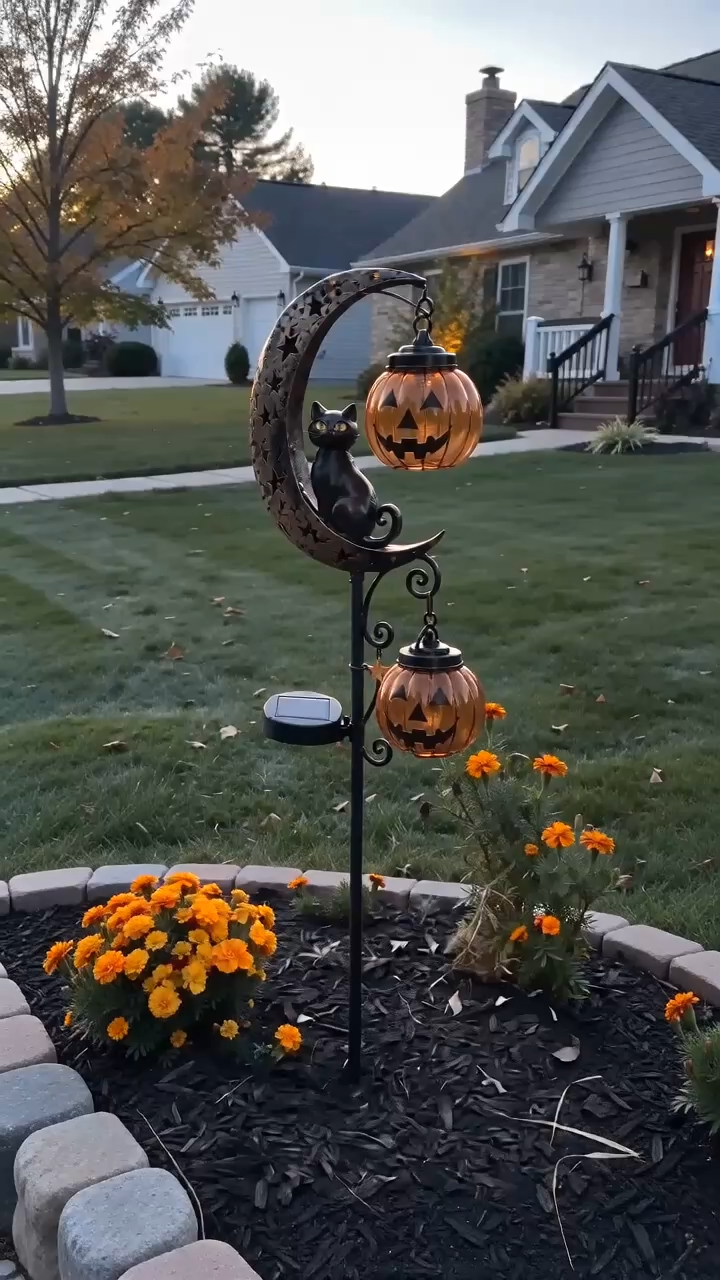 🎃 Halloween Early Bird Sale | 49% OFF Pumpkin Moon Garden Stake Light