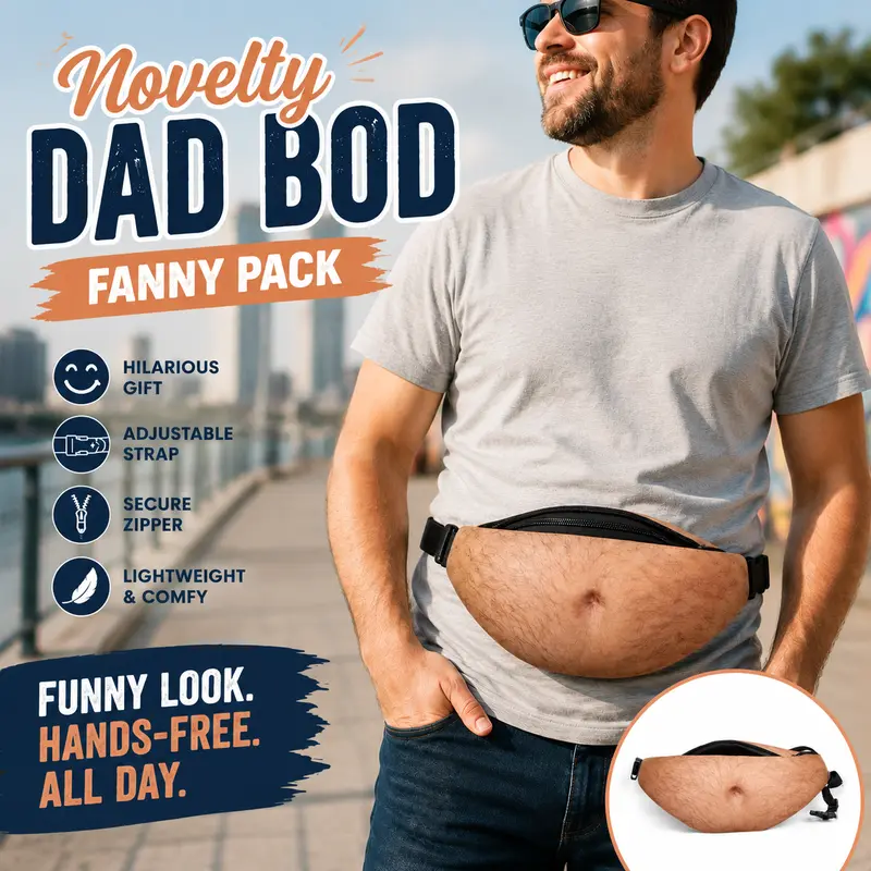 Funny Fake Pregnant Belly Fanny Pack