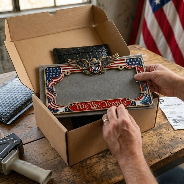 🔥LAST DAY 50% OFF - 🦅 250th Anniversary Commemorative License Plate Frame