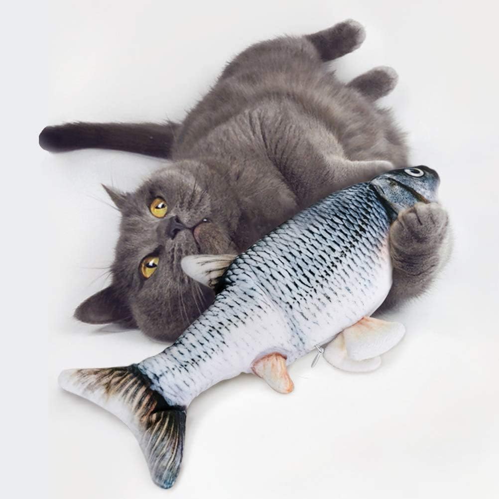 Last Day 50% OFF🐱Electric Moving Cat Fish Toy