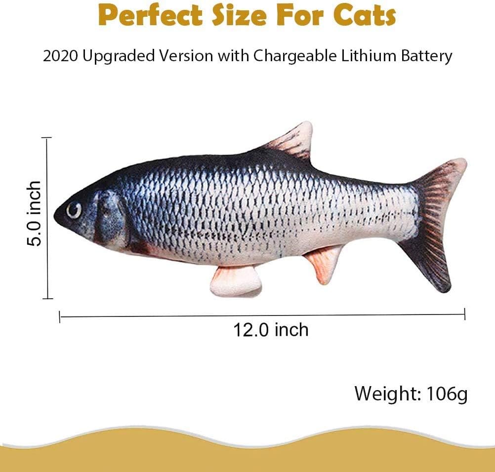 Last Day 50% OFF🐱Electric Moving Cat Fish Toy