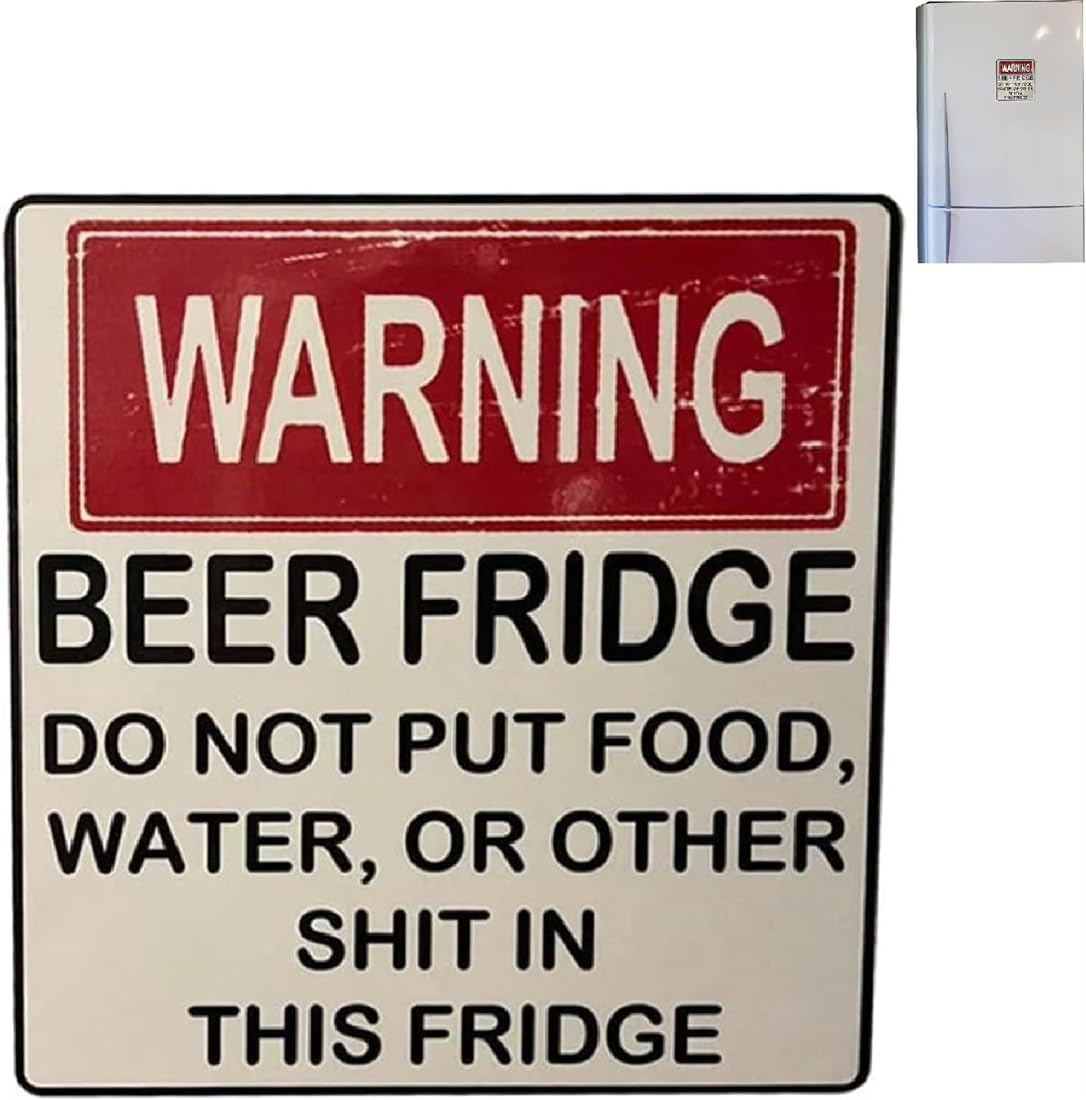 LAST DAY CLEARANCE SALE 50% OFF🔥 Funny Beer Fridge Vintage Sticker Sign